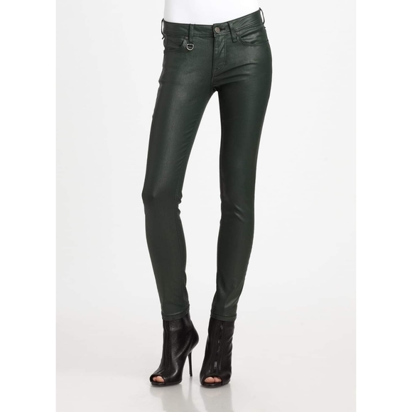 Burberry Brit Westbourne Skinny Ankle Coated Jeans in Oregano - Picture 2 of 4